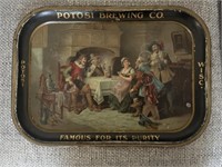 Potosi Brewing Co Rectangle Metal Tray - Famous fo