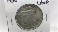 1936 Walking Liberty Half Dollar