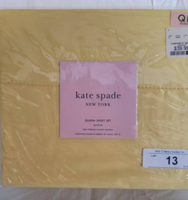 KATE SPADE QUEEN SHEET SET