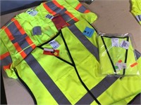 Set of 2 Mens Outdoor Safety vests XXL