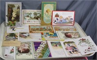 MOSTLY CHRISTMAS & EASTER POSTCARD LOT