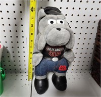 Vtg Harley Davidson Plush Bulldog