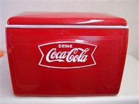 1966 COCA-COLA FISH TAIL COOLER - EMBOSSED SIDES