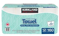 12-Pk Kirkland Signature 2-Ply Paper Towels