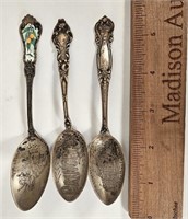 3 Sterling Sov. Spoons