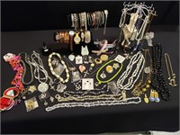 Costume Jewelry with Stands