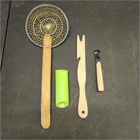 6" round brass spider strainer, and more