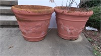 2 Planters(20"Dx20"H-not terracotta)