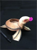 Wooden Turtle Candle Holder