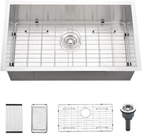 32 Undermount Stainless Steel Kitchen Sink - Dorzo