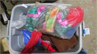 tote of assorted kids craft supplies
