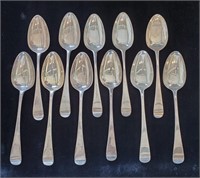 1791 Richard Crossley Silver Georgian Spoons 27oz