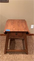 Side table with fold up ends by Attic Heirlooms