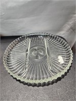 GlassDivided Relish Tray