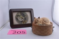 Vintage Cat Photo & Music Box