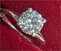 $8580 14K 1.66g Lab Diamond (1Ct,Vs1,Fancy Light
