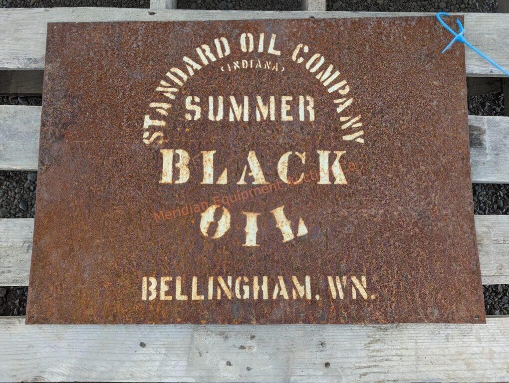 Standard Oil Sign - Black Oil