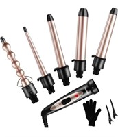 New- 5 in 1 Curling Iron Wand Set, Ohuhu Upgrade