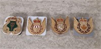 4 Royal Canadian Hat Badges