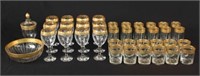 36 Pcs Set of J. Preziosi Lavorato Glasses w/ Gold