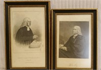 Pair of Framed Rev. John Wesley Prints