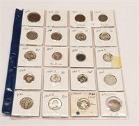 Sheet of U.S. Coins w/$1.40 90%