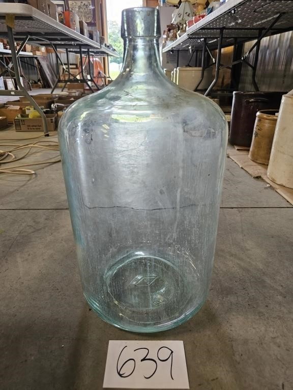 Illinois Glass Large Glass Jug  #1920 20" tall