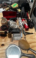 VINTAGE HAIRBLOWERS, SHAVERS AND VINTAGE MIRRORS