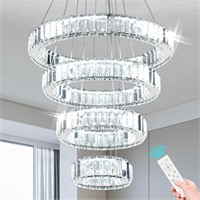 $200  LED Chandelier with Remote, Dia7.9-19.7, 79W