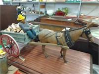 Horse Drawn Wagon w/ Firewood