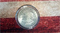 1921 Morgan Silver Dollar in Case