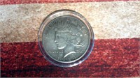 1924 Peace Silver Dollar in Case