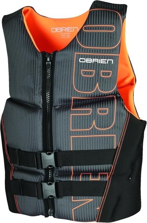 O'Brien Men's Flex V-Back Life Jacket Orange Med