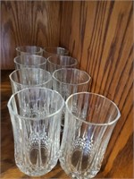 8pc Water Glasses