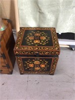 Wooden painted storage box