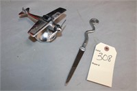 Vintage airplane decor, letter opener