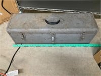 Large metal toolbox with contents