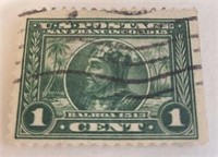 1913 1 Cent Panama-Pacific Exposition Stamp
