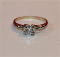 14kt yellow gold Diamond Ring with approx. .35ct