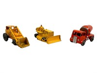 (3) Lesney Matchbox Diecast Construction Vehicles