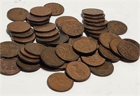 50 Random Canadian 1 Cent Coins