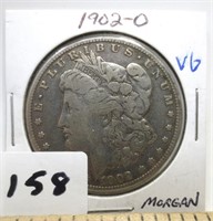 1902-O Morgan silver dollar