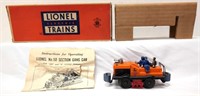 Postwar Lionel O Gauge No. 50 Gang car in box with