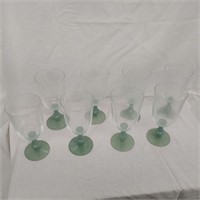 Green Stemmed Glasses