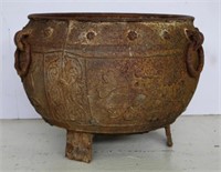 Chinese cast iron cauldron