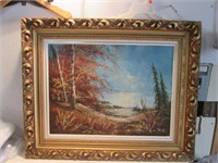 BEAUTIFUL FRAMED VINTAGE LANDSCAPE