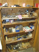 PARTS in cabinet: chain, glad hands, window