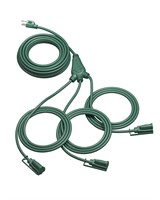 DEWENWILS Outdoor Extension Cord 1 to 3 Splitter,