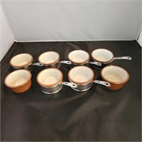 6 Ramekin Cup Holder with Liners, 2 Extra
