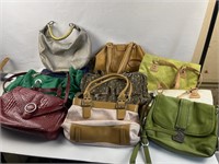 Collection of 10 purses